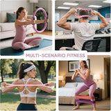 Home Pilates Kit for Women Pilates Equipment Ring and Ball Set Magic Circle Hoop with 5 Resistance Bands Compact Toning Fitness Essentials Starter Set Accessories