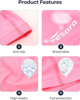 Firesara Fabric Swim Cap, High Elasticity Swimming Cap Keeps Hair Clean Breathable Fit Both Long Hair Short Hair, Swim Caps Woman Girls Men Kids One Size Hat