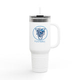 Hoggard Vikings Football 40oz Insulated Stainless Steel Tumbler