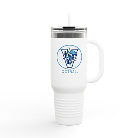 Hoggard Vikings Football 40oz Insulated Stainless Steel Tumbler