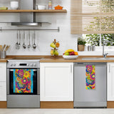 Laurel Burch Carlotta's Garden Cotton Tea Towel – Flat Weave, Absorbent