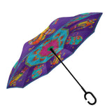 Laurel Burch Cats & Butterflies Reverse Inverted Umbrella – Windproof - Earlier Design