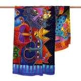 Laurel Burch Fantasticats  Silk Blend Shawl – Lightweight & Elegant Evening Wrap