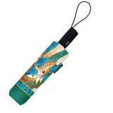 Laurel Burch "Sky Mares" Travel Umbrella – Compact, One-Touch Open & Close
