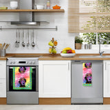 Laurel Burch Violet Cotton Tea Towel – Flat Weave, Absorbent