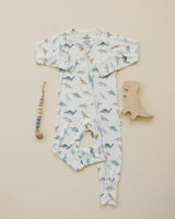 Snugglesaurus Bamboo Zippy Pajamas *9-12 months left