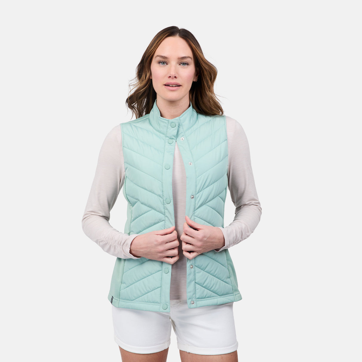 Women's Hybrid Button Front Vest