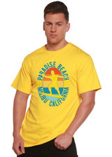 Paradise Beach 1983 Men's Bamboo Viscose/Organic Cotton Short Sleeve Graphic T-Shirt