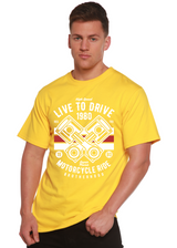 Live To Ride 1980 Men's Bamboo Viscose/Organic Cotton Short Sleeve Graphic T-Shirt