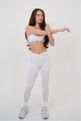 My Time Is Divine Lime White Sculpt V-Waist Legging