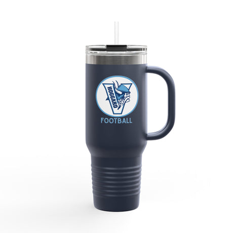 Hoggard Vikings Football 40oz Insulated Stainless Steel Tumbler