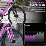 V80 Electric Bike, 1000W Motor 28MPH Ebike, 48V 13Ah Removeable Battery, 26'' City Cruiser Adult Electric Bicycles up to 70 Miles