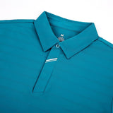 Esabel.C Jacquard Golf Shirts for Men Moisture Wicking Short Sleeve Performance Dry Fit Active Mens Polo Shirts