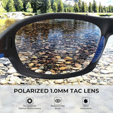 KastKing Hiwassee Polarized Sport Sunglasses for Men and Women, Wrap Sunglasses for Fishing Cycling and Running,UV Protection