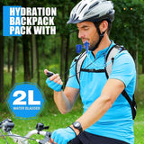 Sweetude Hydration Backpack Set with 2L Water Bladder for Men and Women Lightweight Water Pack for Cycling Biking Hiking Running Climbing