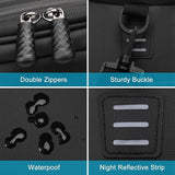 MOSISO Bike Rack Bag with 2 Removable Panniers, Waterproof Bike Trunk Cooler Storage Handbag Insulated Bicycle Rear Seat Pouch, Bicycle Storage Saddle Shoulder Bag Cycling Luggage Pouch, Black