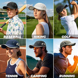 CLAPE Outdoor Sun Visor Hats Lightweight Waterproof Breathable Sports Hat UPF50+ Ultra Thin Cooling Baseball Hats