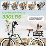 Electric Bike for Adults, 20"x 4" Fat Tire 35MPH Ebike, 1450W Peak Mountain Bike with 48V 20AH Removable 960WH Battery, 80 Miles Max Range Hydraulic/Mechanical Disc Brake 7-Speed Electric Bicycle