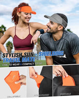 GXCROR Sports Sun Visor Hat Men Women, Lightweight Breathable Quick Dry Sports Sun Hat for Running Golf Tennis