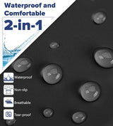 Aegend Fabric Swim Cap, Silicone Waterproof Layer - Breathable Cloth Swimming Cap, Keep Hair Dry with Hight Elasticity for Youth(8-16) Adult, 2 Sizes to Choose