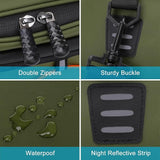 MOSISO Bike Rack Bag with 2 Removable Panniers, Waterproof Bike Trunk Cooler Storage Handbag Insulated Bicycle Rear Seat Pouch, Bicycle Storage Saddle Shoulder Bag Cycling Luggage Pouch, Army Green