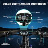 Electric Dirt Bike, 5000W Peak Dual Motor EBike for Adults, 60V 25AH Battery Electric Bike with 40-50MPH Mountain AWD 21-Speed Snow, 26" x 4.0 Fat Tire, Long Range Off-Road