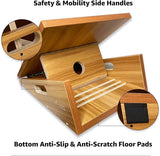 BAM's Adjustable Slant Board for Calf Stretching | Wide Slant Board for Squats & Calf Stretch | Professional Incline Board Calf Stretcher for Fitness & Physical Therapy (Plantar Fasciitis & Achilles)