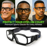 BLUE CUT Safety Outdoor Sports Goggles Unisex Anti Fog Ideal For Basketball Racquetball