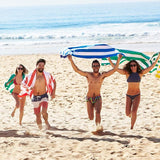 Dock & Bay Beach Towel - Quick Dry, Sand Free - Compact, Lightweight - 100% Recycled - Includes Bag - Cabana - Set A (4), Large (160x90cm, 63x35)