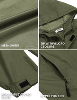 COOFANDY Men's Rain Jacket Waterproof With Hood Lightweight Packable Shell Raincoat Windbreaker For Cycling Golf Travel