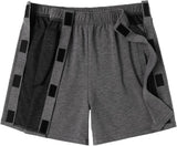 Deyeek Unisex Tear Away Shorts Snap On Athletic Cotton Shorts Post Knee Surgery Recovery Hip Replacement Pants with Pockets