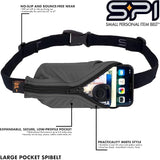 SPIbelt Running Belt for Women Men, Phone Holder for Running, Running Fanny Pack, Holder for Phone, Running Waist Pack, Adjustable Waist, [Fits All Phones]. Black with Hot Pink Zipper