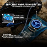 Everfun Hydration Backpack 18L with Water Bladder 2L/3L Hiking Water Backpack Women Men Hydration Pack Insulated Lightweight Day Hydropack with Storage for Hiking, Biking, Running, Festival