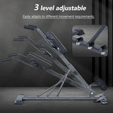 SogesPower Roman Chair Back Extension Machine, Hyperextension Bench for Hamstring,Adjustable and Foldable Exercise Equipment for Home Gym