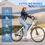 V80 Electric Bike, 1000W Motor 28MPH Ebike, 48V 13Ah Removeable Battery, 26'' City Cruiser Adult Electric Bicycles up to 70 Miles