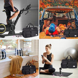 FIORETTO Women's Gym Duffle Bag with Shoes Compartment, 37L Capacity, Ideal for Travel, Gym, Sports, Duffel, Weekender