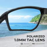 KastKing Osage Polarized Sport Sunglasses for Men and Women, Ideal for Driving Fishing Cycling Running, UV Protection