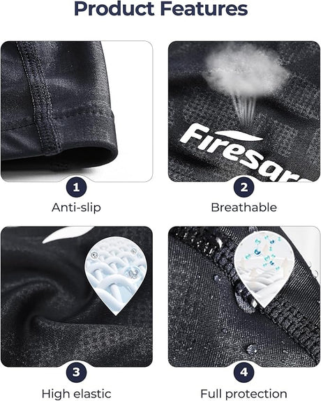 Firesara Fabric Swim Cap, High Elasticity Swimming Cap Keeps Hair Clean Breathable Fit Both Long Hair Short Hair, Swim Caps Woman Girls Men Kids One Size Hat