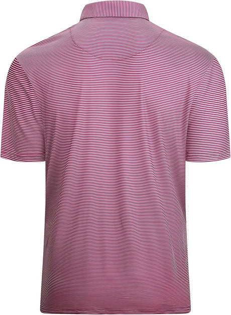 Esabel.C Jacquard Golf Shirts for Men Moisture Wicking Short Sleeve Performance Dry Fit Active Mens Polo Shirts