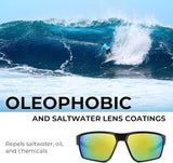 KastKing Osage Polarized Sport Sunglasses for Men and Women, Ideal for Driving Fishing Cycling Running, UV Protection