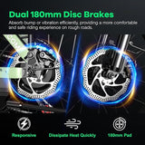 Foldable Electric Bike for Adults, 30+MPH, 48V 20Ah Removable Lithium Battery up to 80Miles, 20" Fat Tire 1000W Peak Motor Dirt Ebike Adult Electric Bicycle for Commute Beach Mountain E Bike
