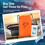 Piscifun Dry Bag Waterproof, Lightweight Dry Backpack Roll-Top Sealed with Waist Pouch and Phone Case Keeps Gear Dry Inside for Kayaking, Boating 10L 20L 30L