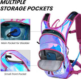 Nepest Hydration Pack Backpack for Women & Men, Lightweight Water Backpack with 2L Water Bladder for Hiking Cycling Running Biking