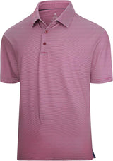Esabel.C Jacquard Golf Shirts for Men Moisture Wicking Short Sleeve Performance Dry Fit Active Mens Polo Shirts