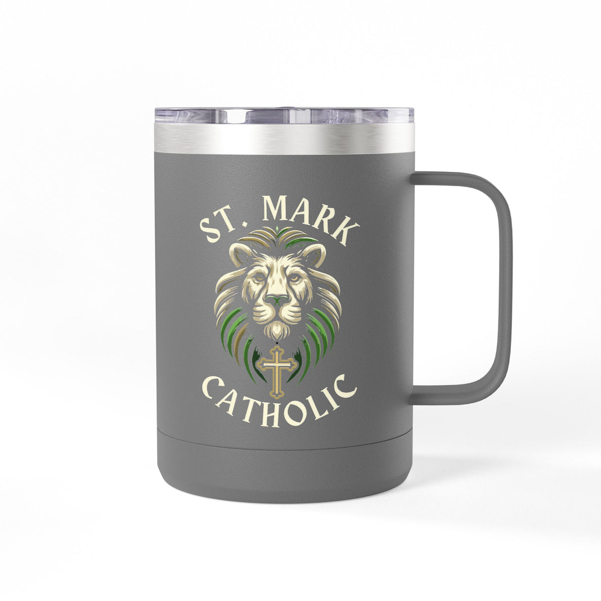 St. Mark Catholic Coffee Mug Tumbler, 15 oz