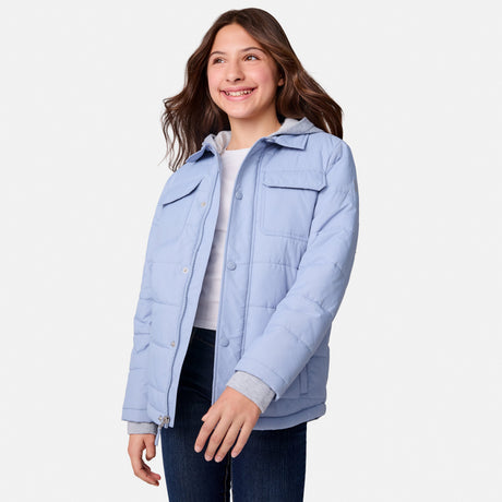 Girls' Trail Puffer Hoodie Shacket