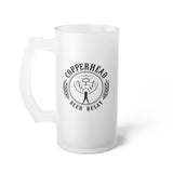 Copperhead Beer Relay Frosted Glass Beer Mug - 16 oz