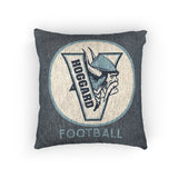 Hoggard Vikings Football Vintage Woven Throw Pillow