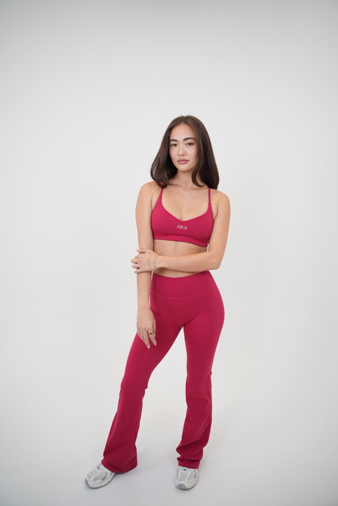 I Live in Luxury Red Sports Bra