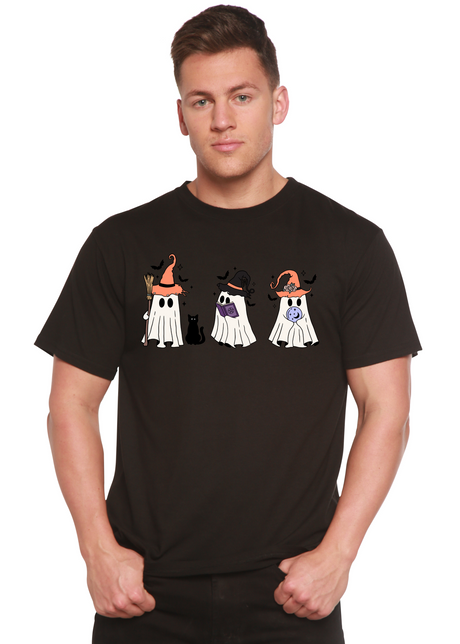 Halloween Boo Men's Bamboo Viscose/Organic Cotton Short Sleeve Graphic T-Shirt